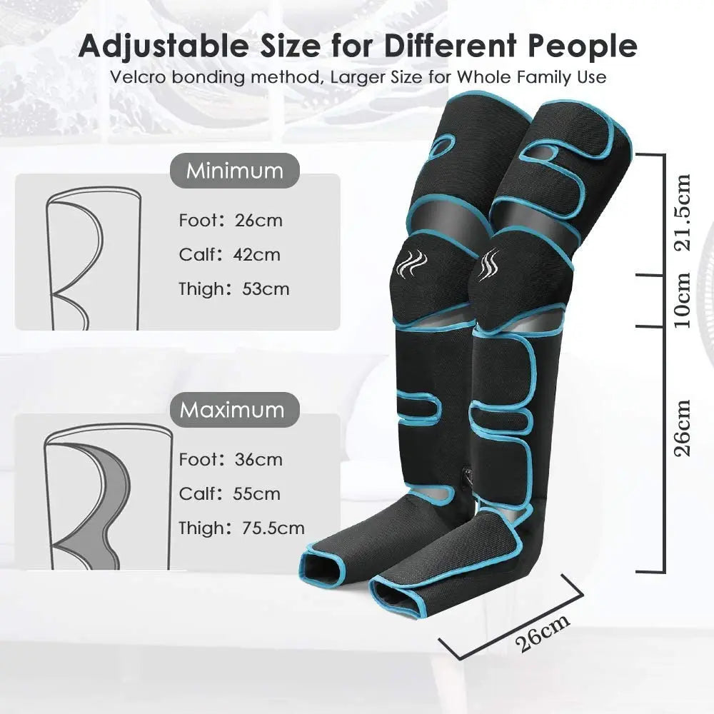 Foot & Leg Air Pressure Massager – Circulation & Lymphatic Drainage Device
