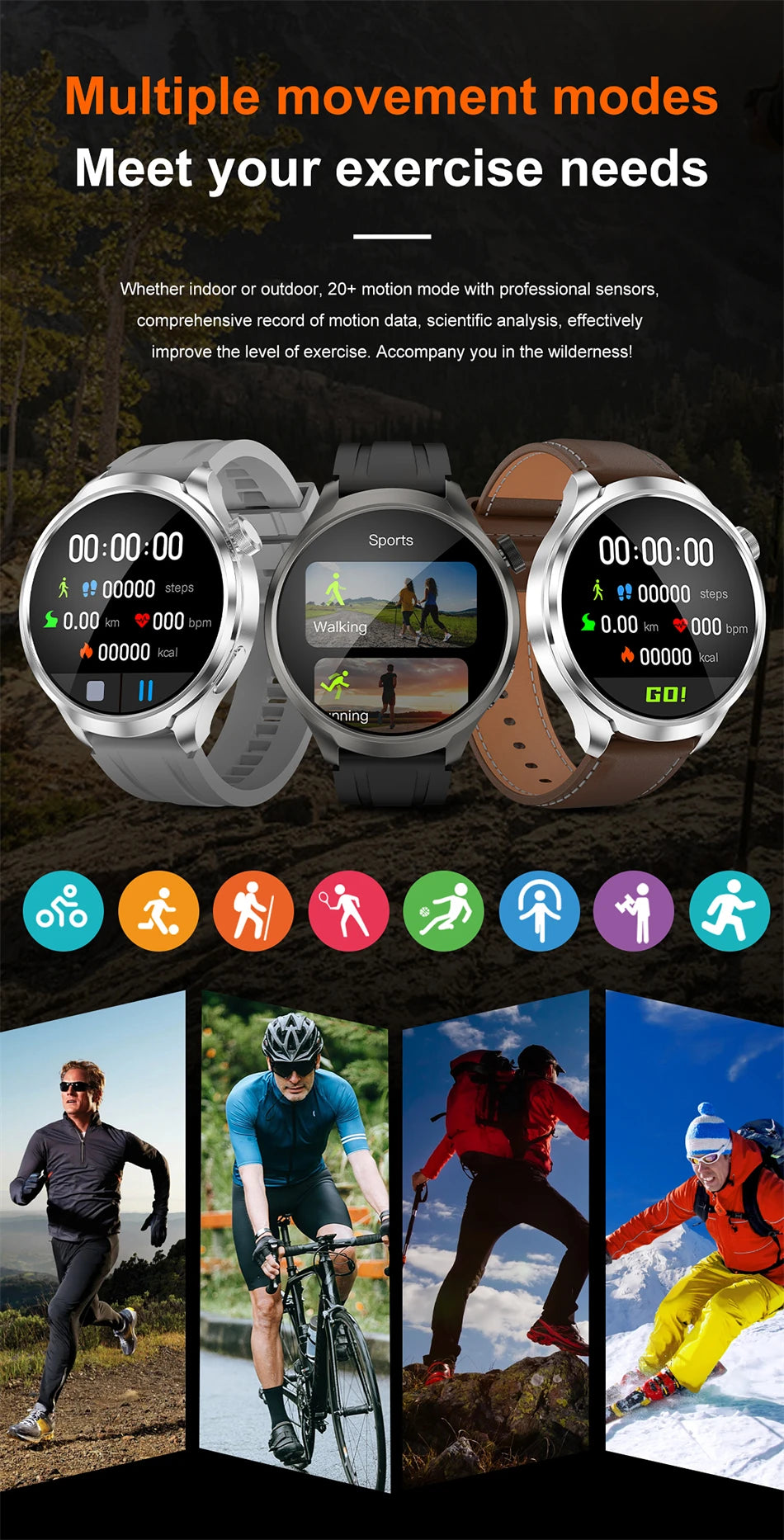 Huawei 1.85" Smartwatch – GPS, NFC & Bluetooth Fitness Tracker for Men