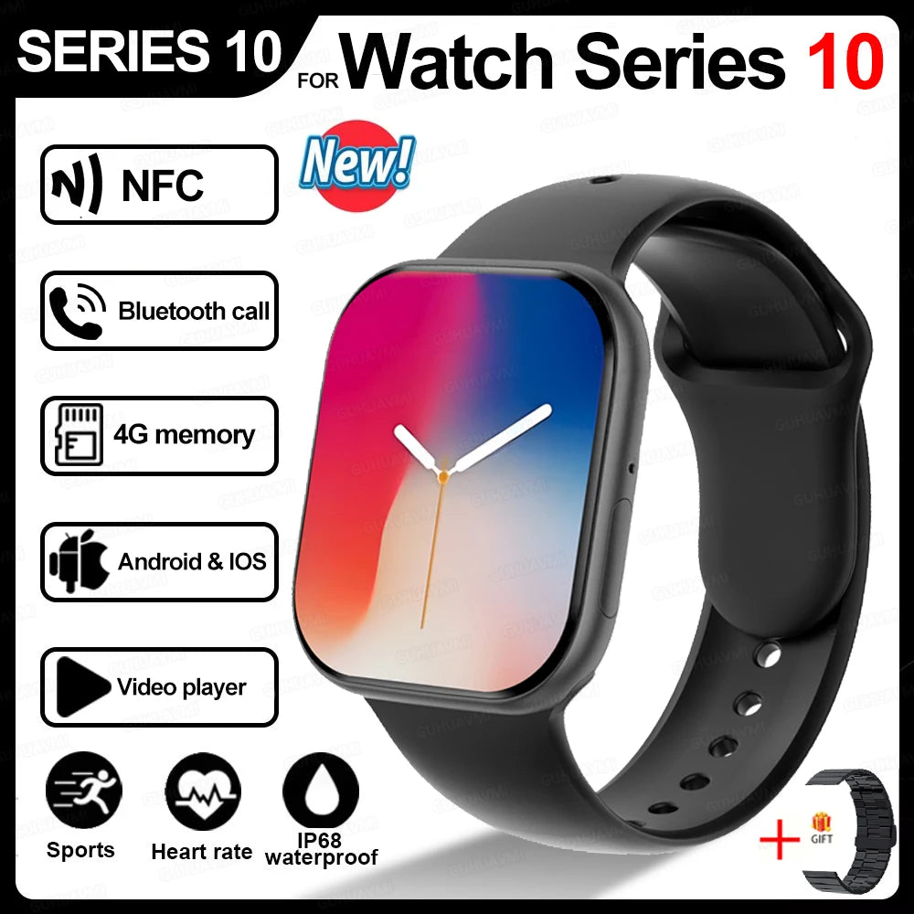 2025 Men’s Smartwatch Series 10 – AMOLED GPS Bluetooth Call Watch