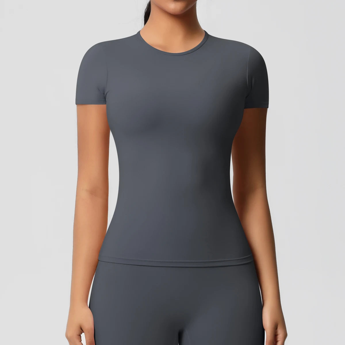 Women’s Dry Fit Sports Top – Breathable Elastic Gym T-Shirt