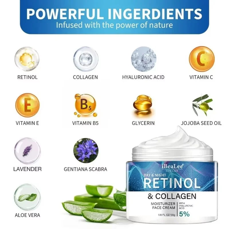 Men’s Retinol Anti-Wrinkle Cream – Collagen Firming & Moisturizing Skincare