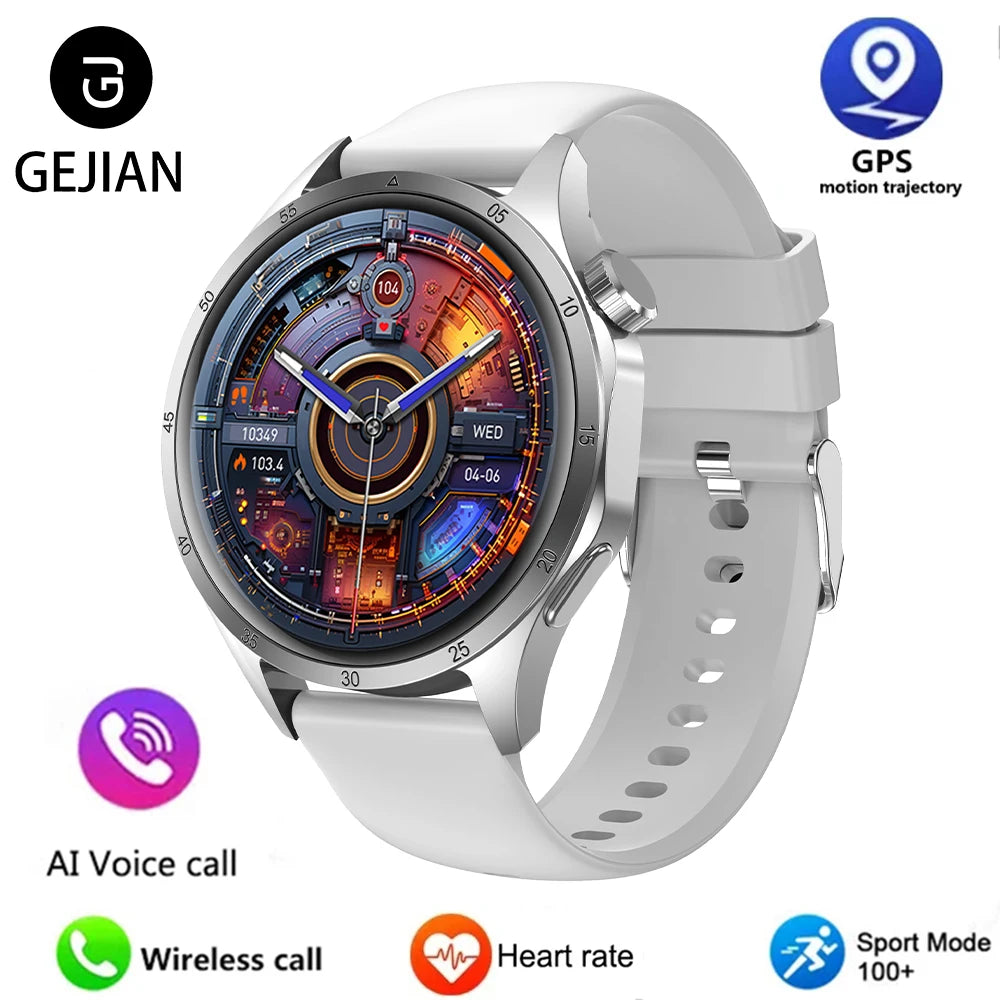 2025 Men’s Smartwatch – AMOLED GPS Bluetooth Call Watch