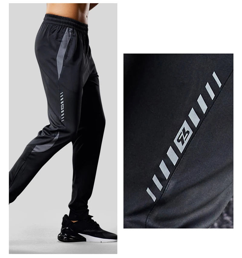 Men’s Sport Running Pants – Training Joggers with Zipper Pockets