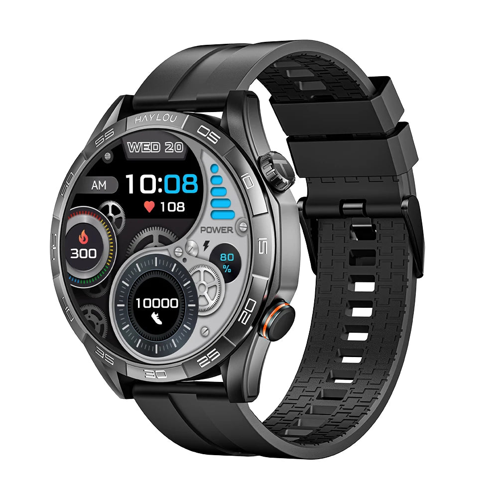 HAYLOU Solar 5 Smartwatch – AMOLED 60Hz Voice Call & Health Tracker