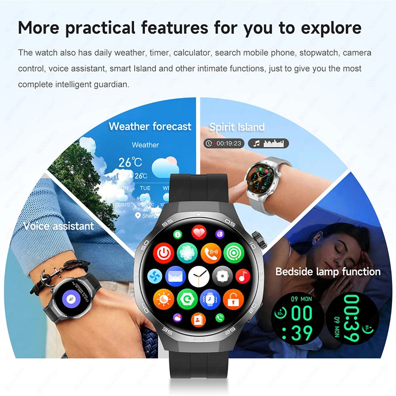 Huawei 1.85" Smartwatch – GPS, NFC & Bluetooth Fitness Tracker for Men