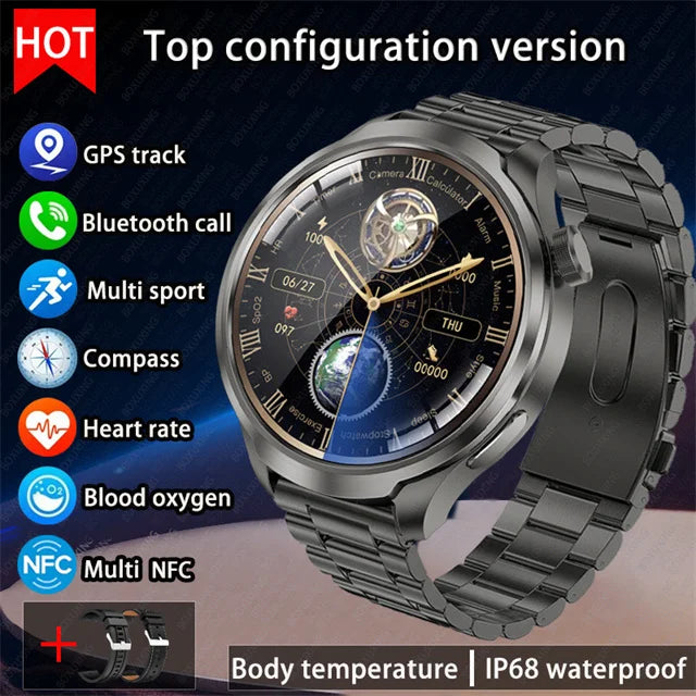 Huawei 1.85" Smartwatch – GPS, NFC & Bluetooth Fitness Tracker for Men