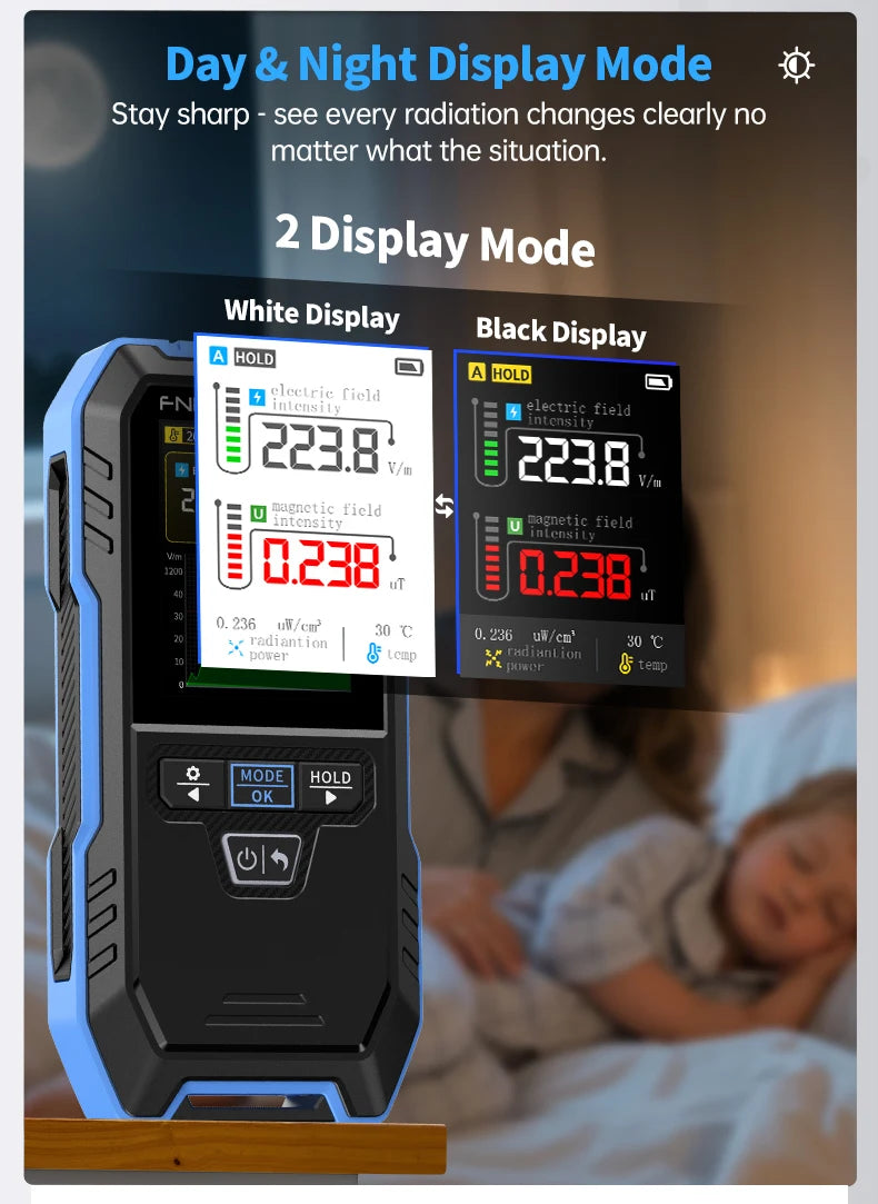 FNIRSI ERD-10 4-in-1 Electromagnetic Radiation Detector