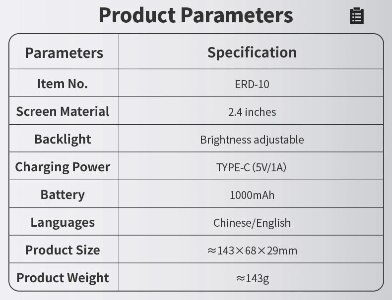 FNIRSI ERD-10 4-in-1 Electromagnetic Radiation Detector
