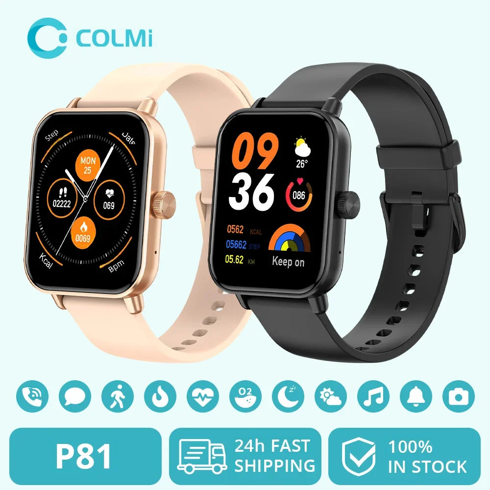 P81 Voice Calling Smartwatch – 1.9" Health & Sports Tracker
