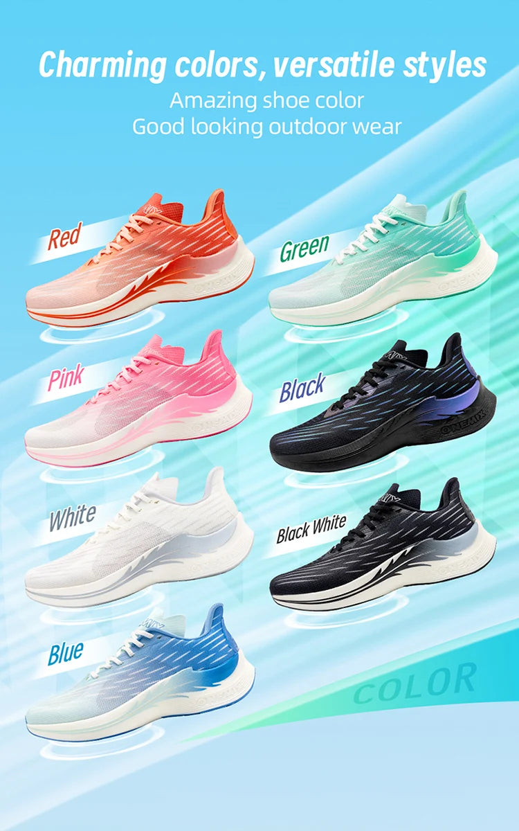 Onemix 2025 Breathable Speed Running Shoes – Marathon Sports Sneakers Shoes Light Men Outdoor Jump Rope Fitness