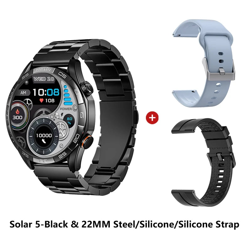 HAYLOU Solar 5 Smartwatch – AMOLED 60Hz Voice Call & Health Tracker