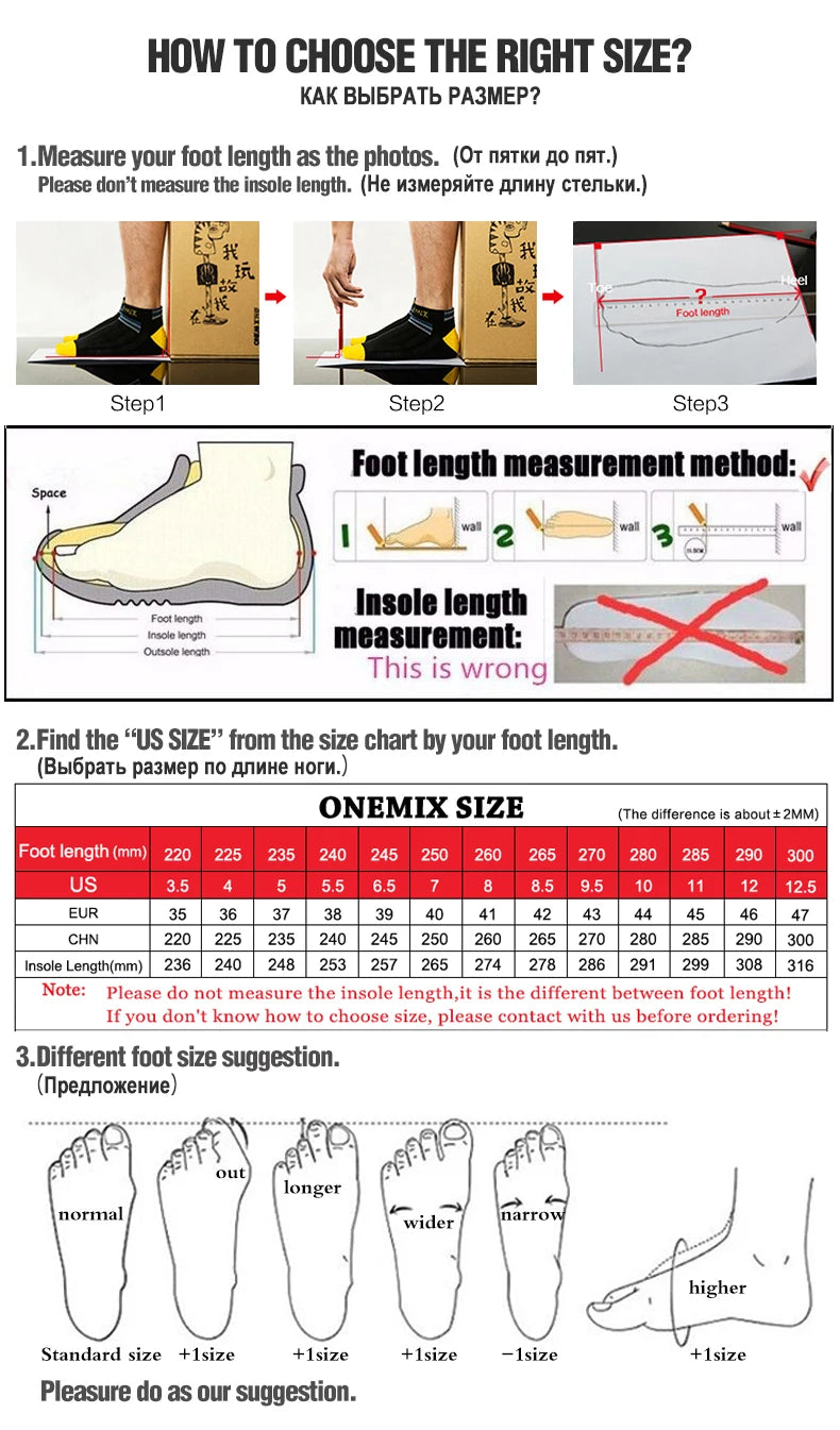 Onemix 2025 Breathable Speed Running Shoes – Marathon Sports Sneakers Shoes Light Men Outdoor Jump Rope Fitness