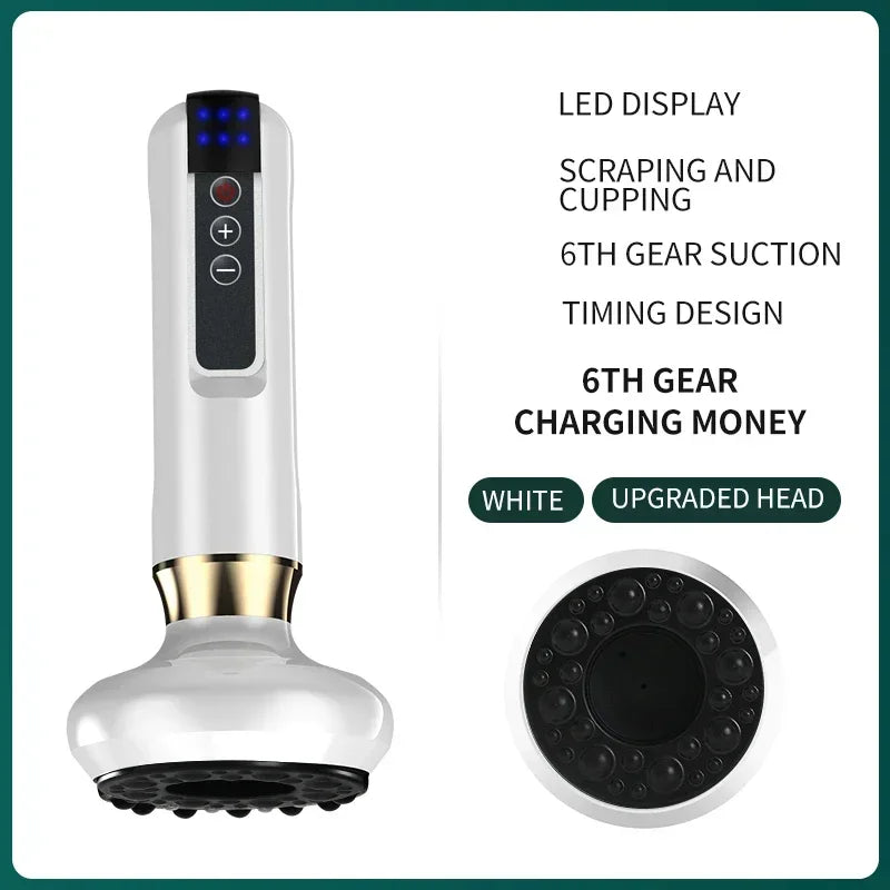 Tricolor Electric Gua Sha Massager – Anti-Cellulite Slimming Device