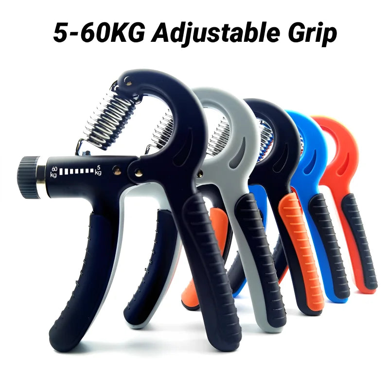 Hand Grip Strengthener – Adjustable 5–60KG Forearm & Finger Trainer
