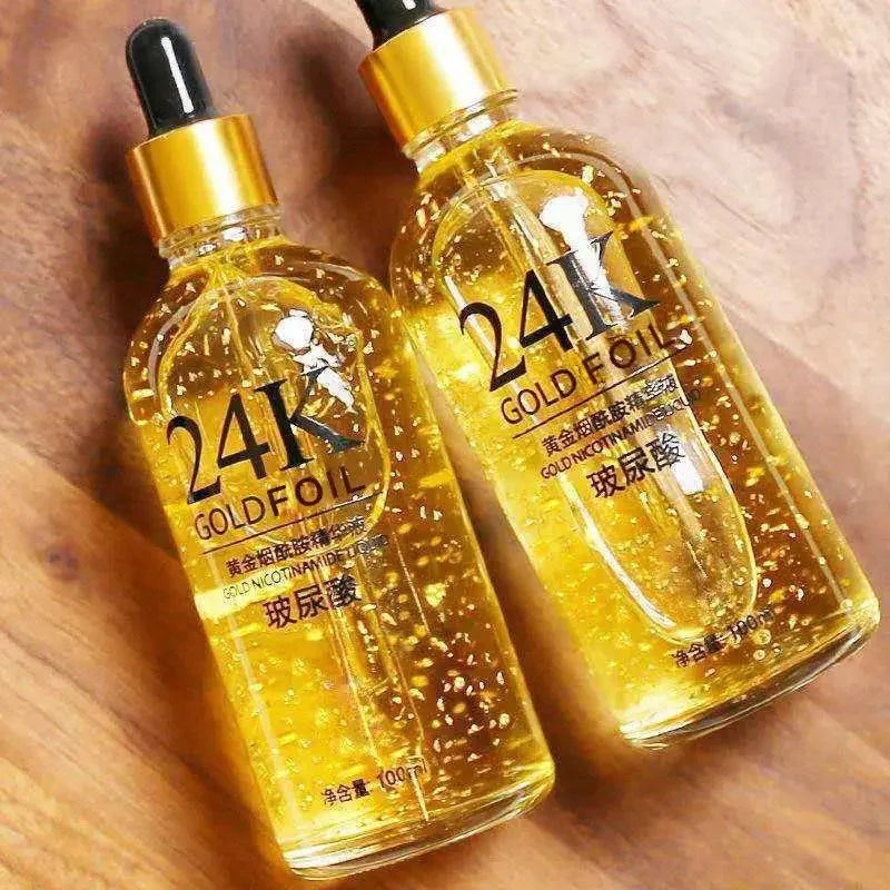 24K Gold Hyaluronic Acid Face Serum – Anti-Aging Collagen Essence (100ml)