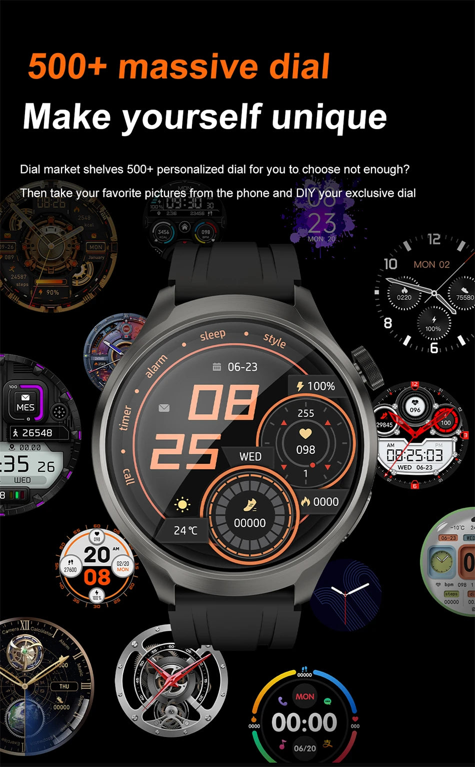 Huawei 1.85" Smartwatch – GPS, NFC & Bluetooth Fitness Tracker for Men
