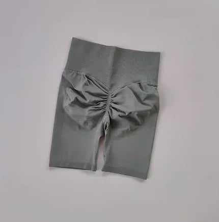 Women’s High-Waist Yoga Shorts – Push-Up Fitness Shorts