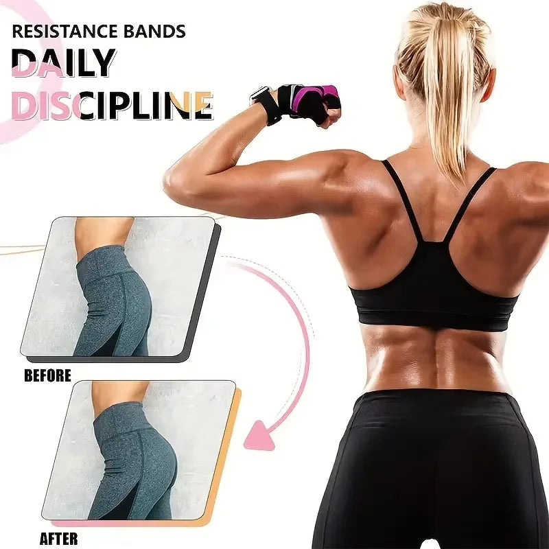 WorthWhile Hip Resistance Bands – Non-Slip Yoga & Workout Fitness Bands