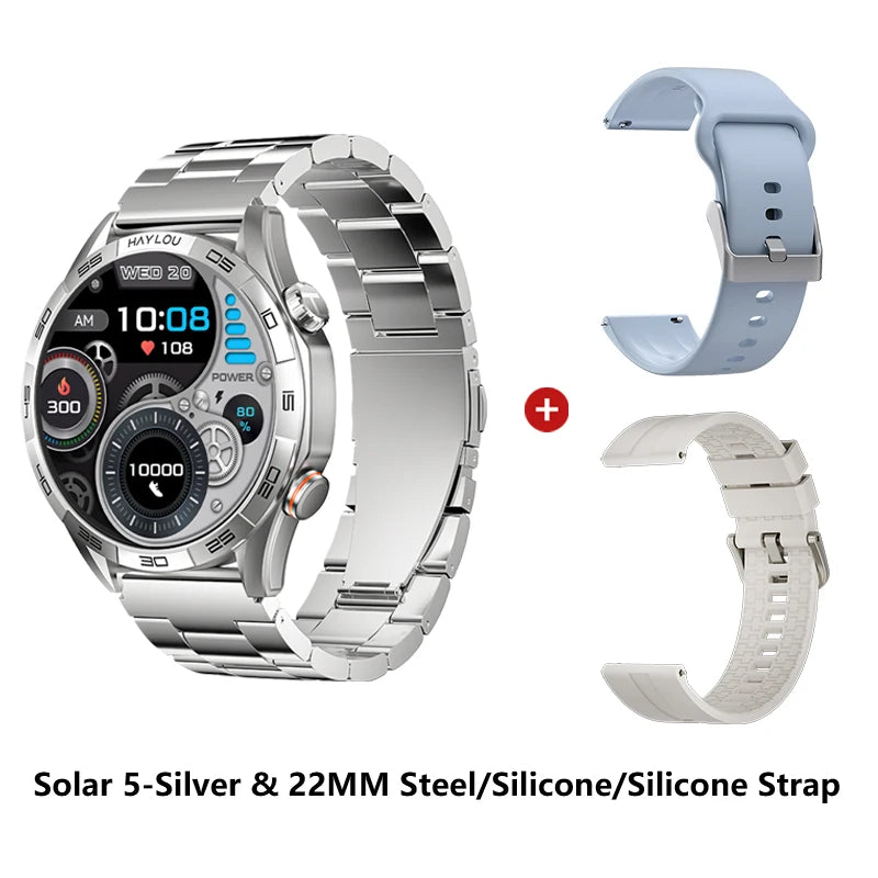 HAYLOU Solar 5 Smartwatch – AMOLED 60Hz Voice Call & Health Tracker