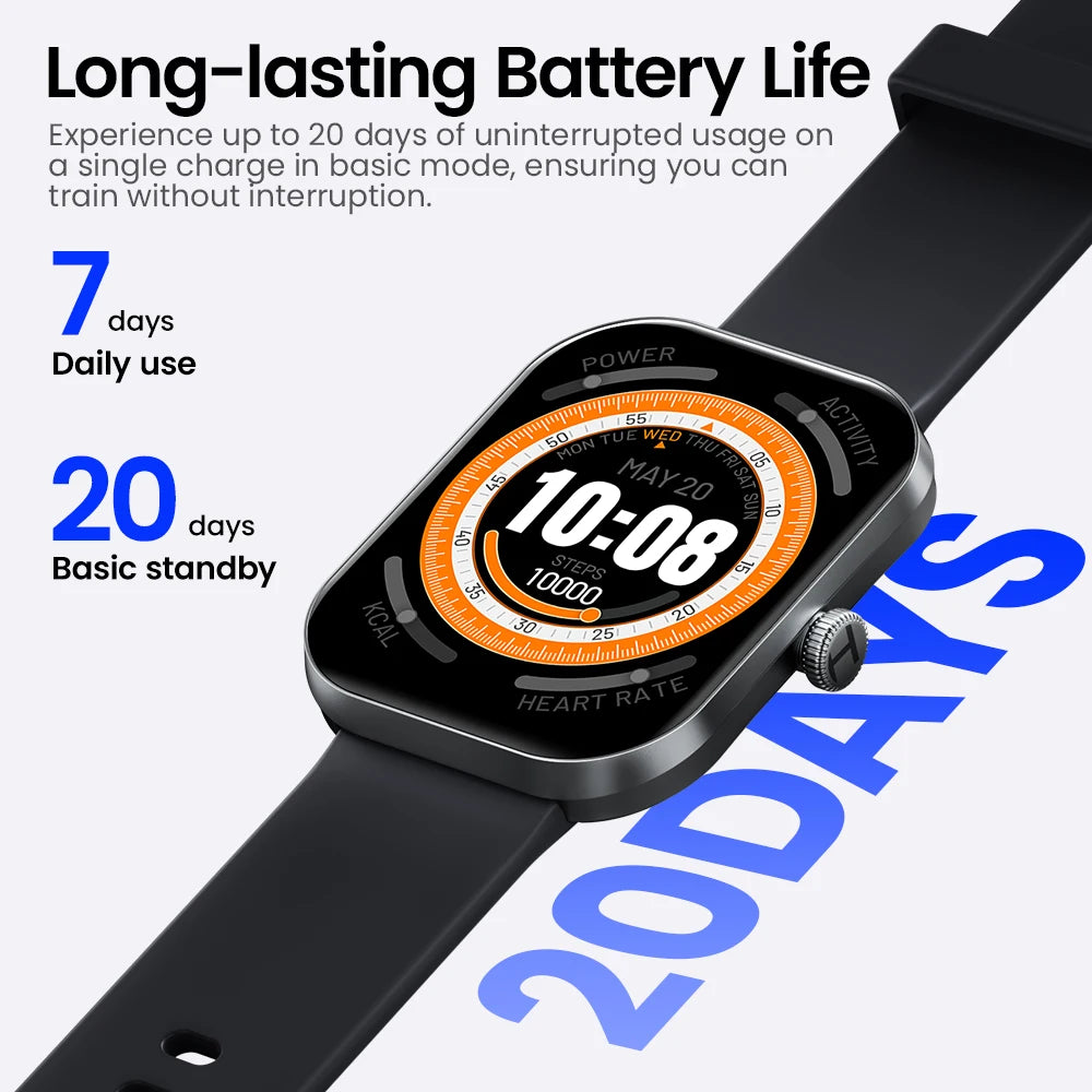 S6 Voice Calling Smartwatch – Health Monitoring & IP68 Waterproof