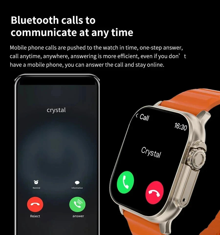 T900Ultra Smartwatch – Bluetooth Talk & Heart Rate Monitor
