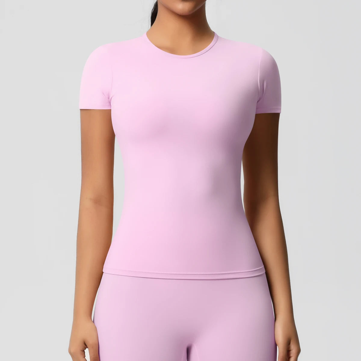 Women’s Dry Fit Sports Top – Breathable Elastic Gym T-Shirt