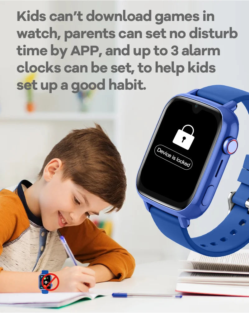 4G Kids Smart Watch – GPS Tracker, Video Call & SOS Safety Smartwatch