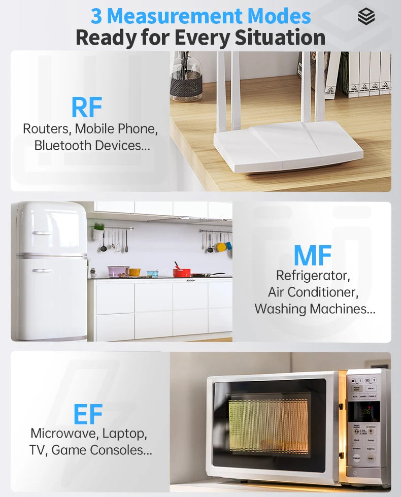 FNIRSI ERD-10 4-in-1 Electromagnetic Radiation Detector