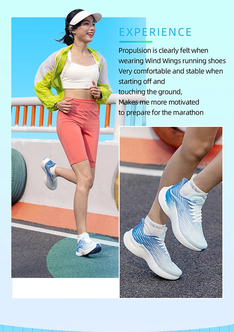 Onemix 2025 Breathable Speed Running Shoes – Marathon Sports Sneakers Shoes Light Men Outdoor Jump Rope Fitness
