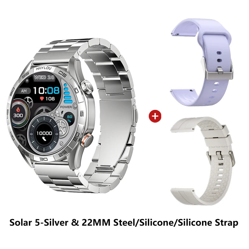 HAYLOU Solar 5 Smartwatch – AMOLED 60Hz Voice Call & Health Tracker