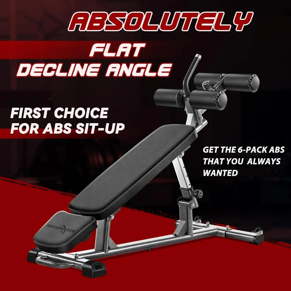 Adjustable Sit-Up Bench – Multi-Angle Weight & Ab Training Bench