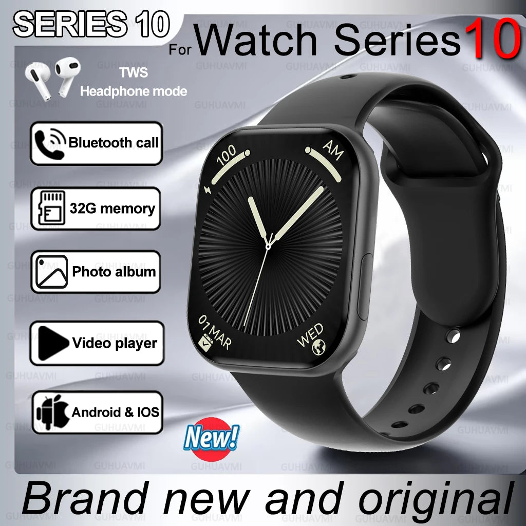 2025 Men’s Smartwatch Series 10 – AMOLED GPS Bluetooth Call Watch