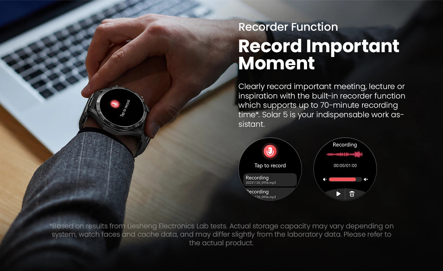 HAYLOU Solar 5 Smartwatch – AMOLED 60Hz Voice Call & Health Tracker