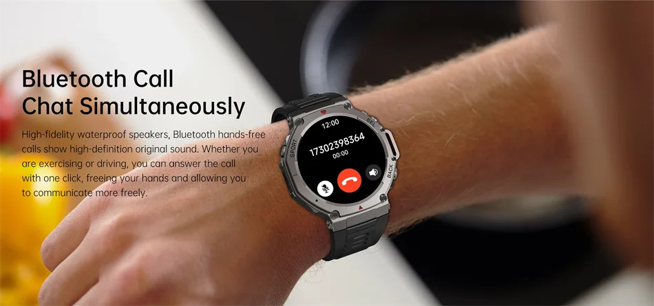 T-Rex 3 Pro Military Smartwatch – Dual-Band GPS 10ATM