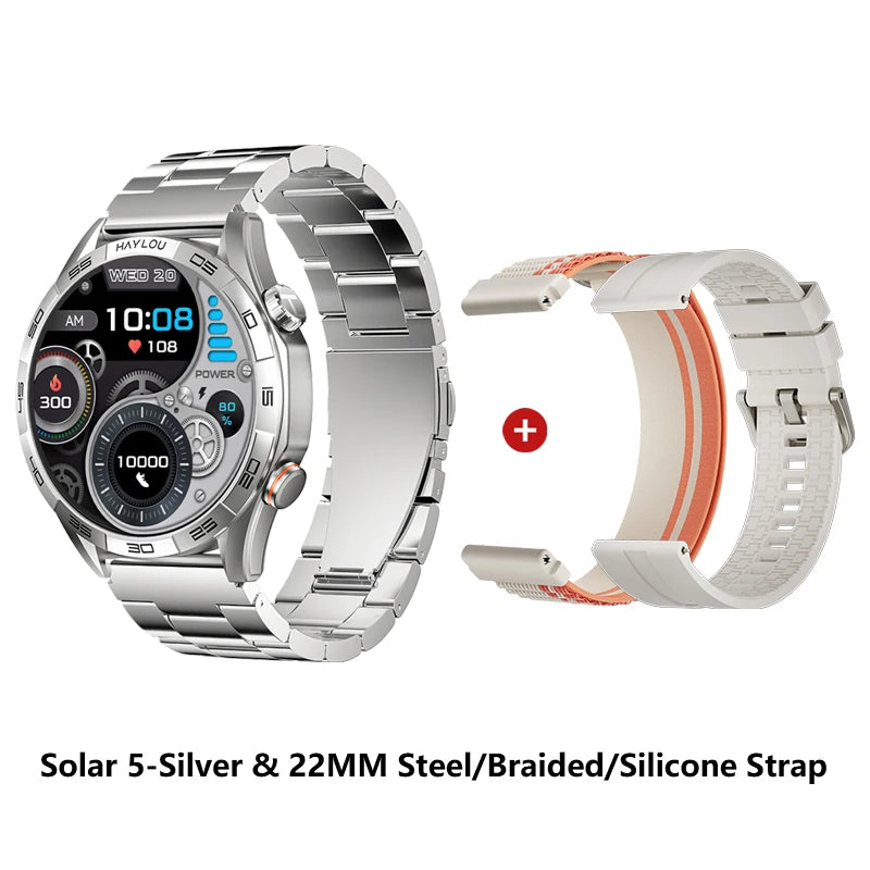 HAYLOU Solar 5 Smartwatch – AMOLED 60Hz Voice Call & Health Tracker