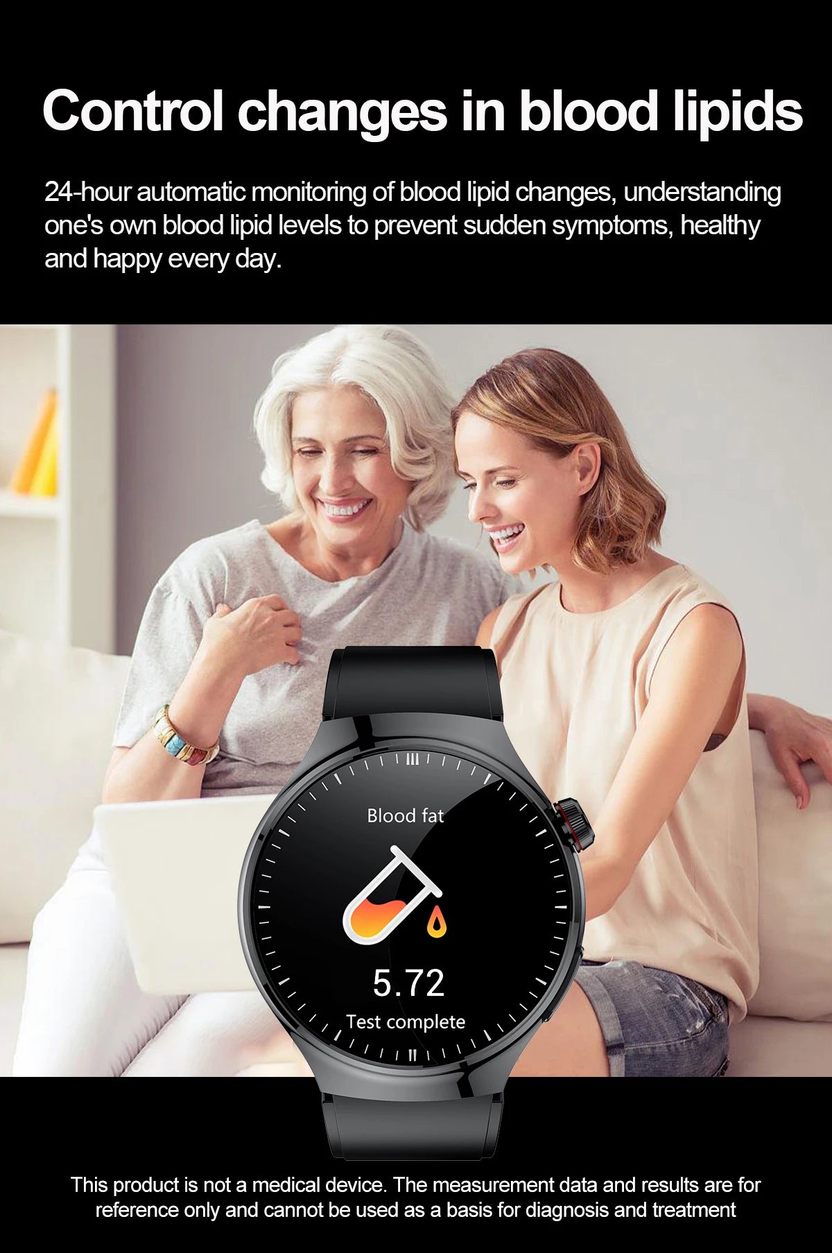 2025 Nursing-Grade Health Smartwatch – ECG PPG Bluetooth Call