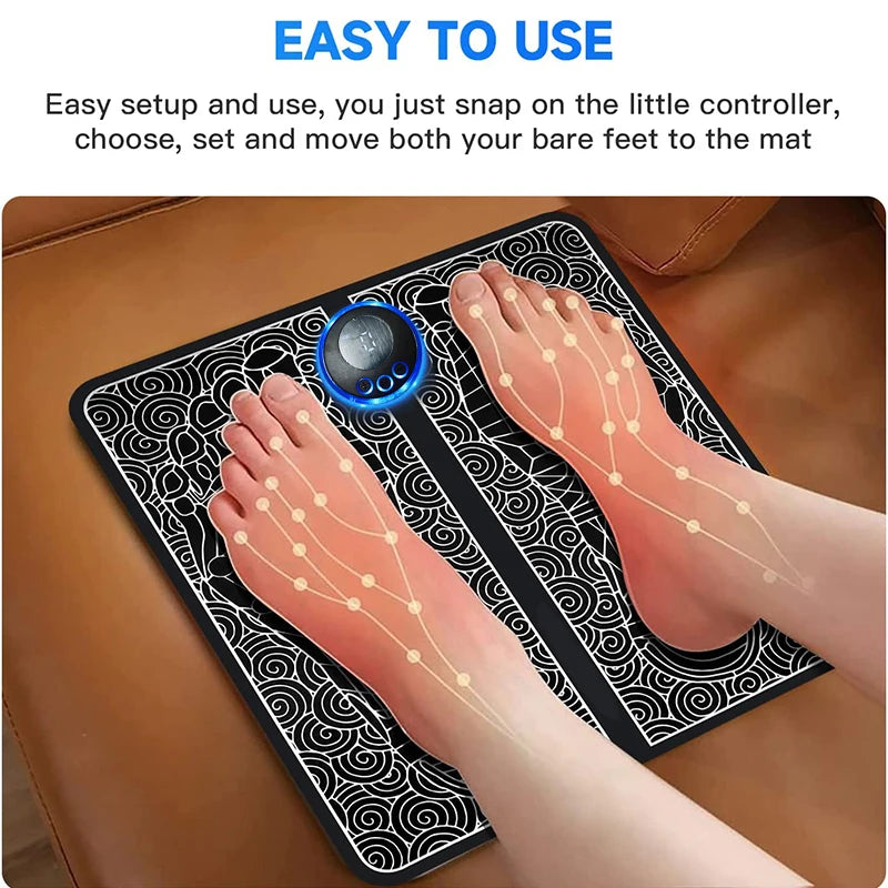 Electric Foot Massager Pad – Muscle Relaxation & Circulation Trainer