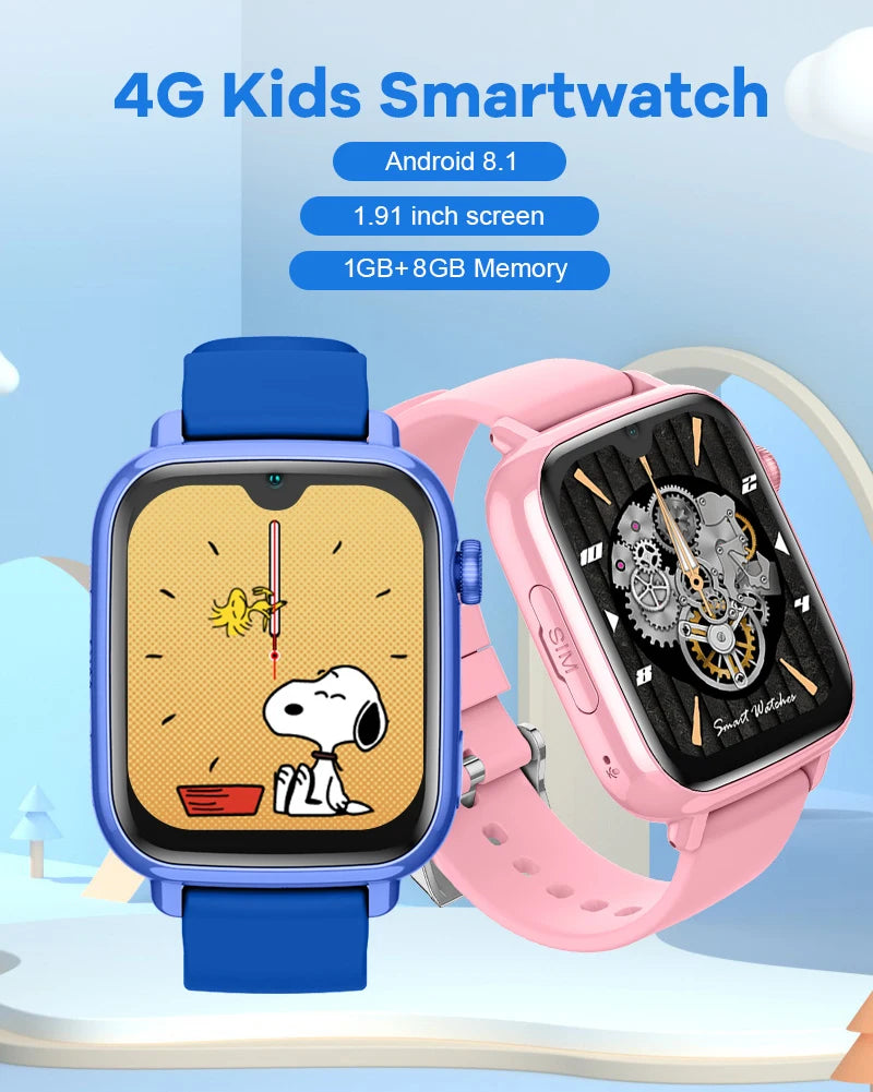 4G Kids Smart Watch – GPS Tracker, Video Call & SOS Safety Smartwatch