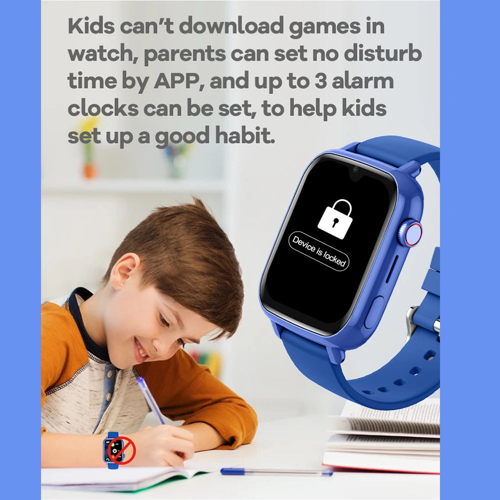 4G Kids Smart Watch – GPS Tracker, Video Call & SOS Safety Smartwatch
