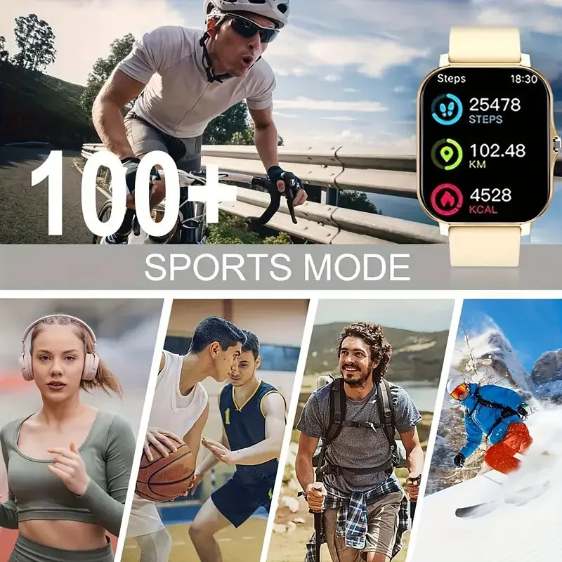 2025 Smartwatch – Bluetooth Talking Blood Oxygen & Pressure Monitor