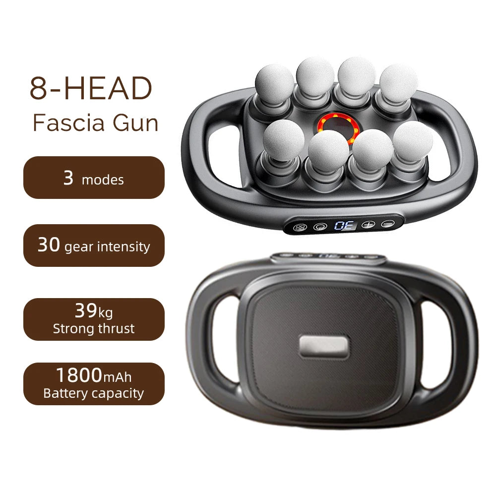 42-Head Fascia Massage Gun – High-Frequency Muscle Massager