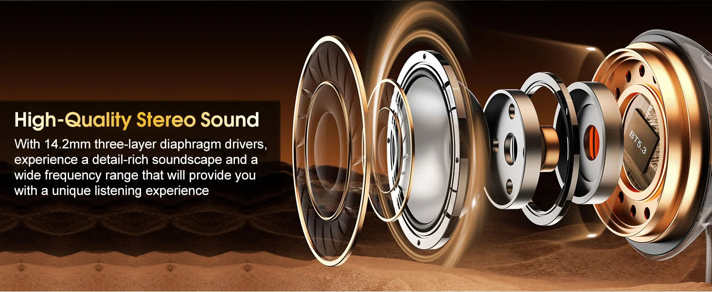 DLYL HD65 TWS Bluetooth 5.4 Wireless Earbuds