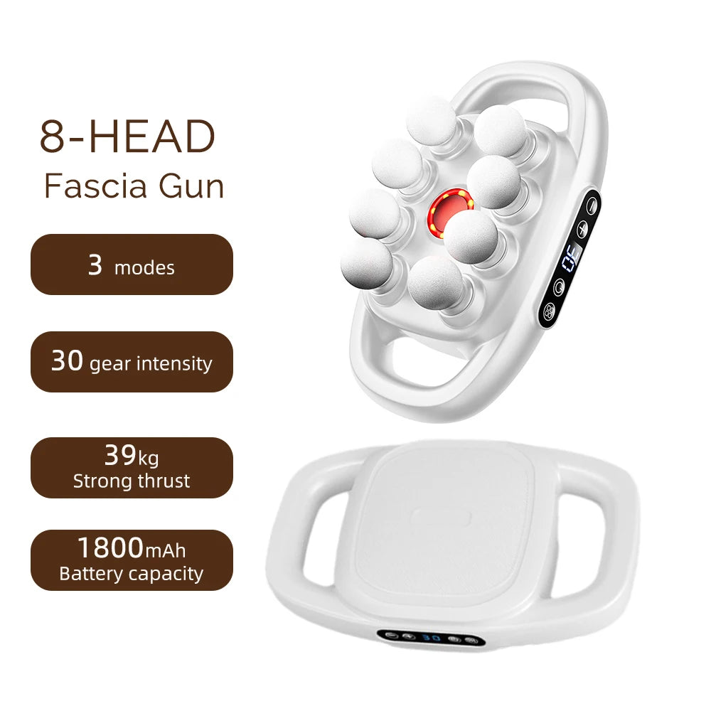 42-Head Fascia Massage Gun – High-Frequency Muscle Massager