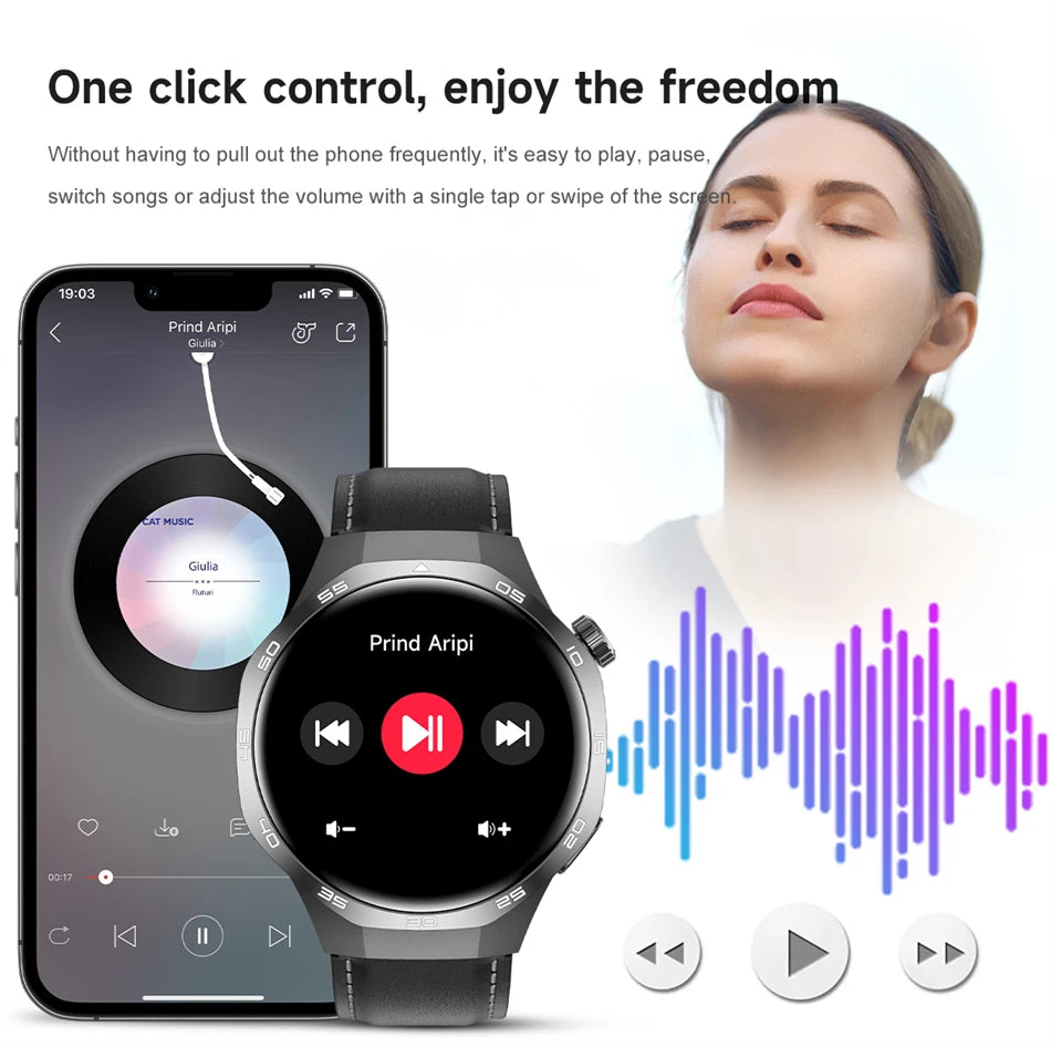Huawei 1.85" Smartwatch – GPS, NFC & Bluetooth Fitness Tracker for Men