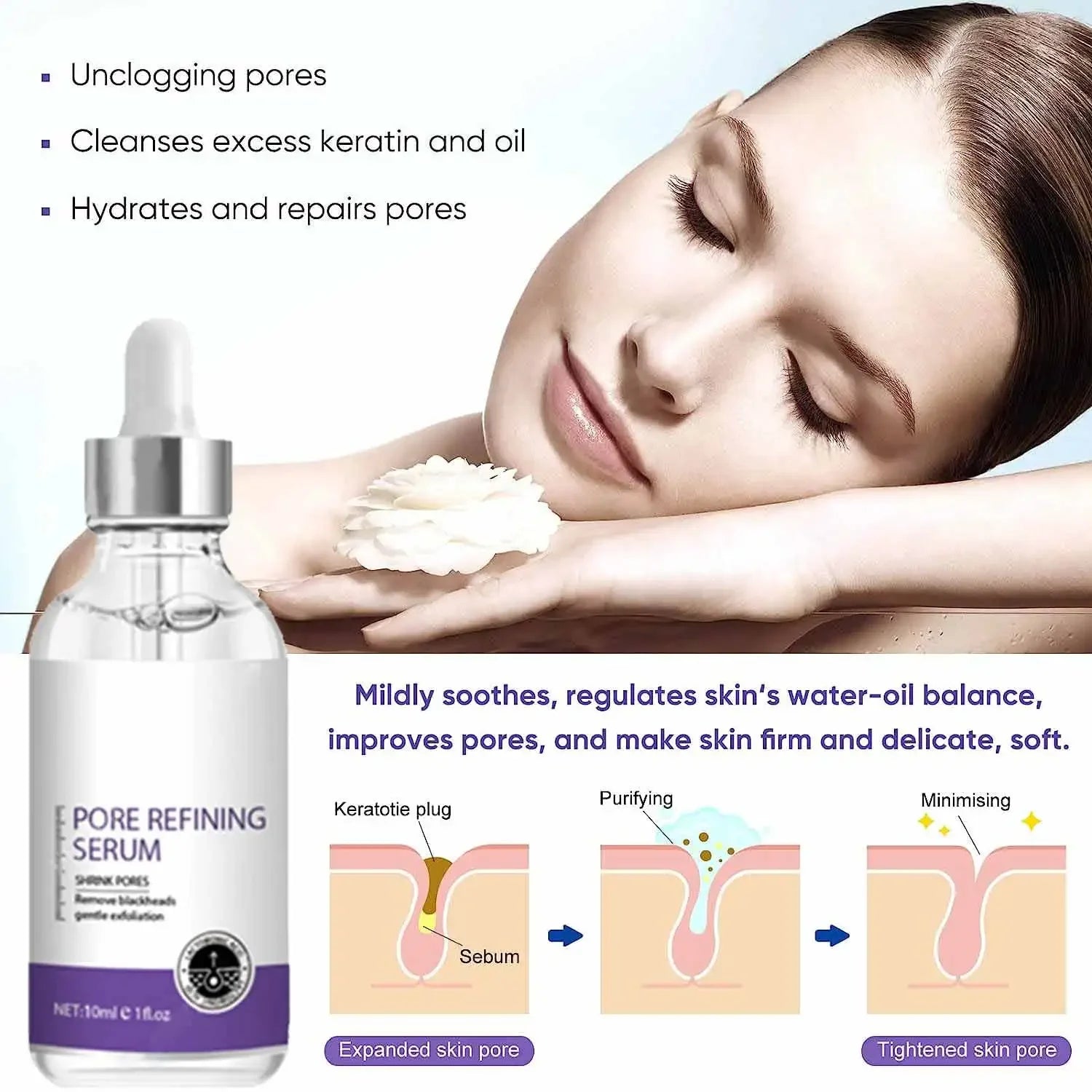 Pore Tightening Serum – Face Pore Minimizing Essence