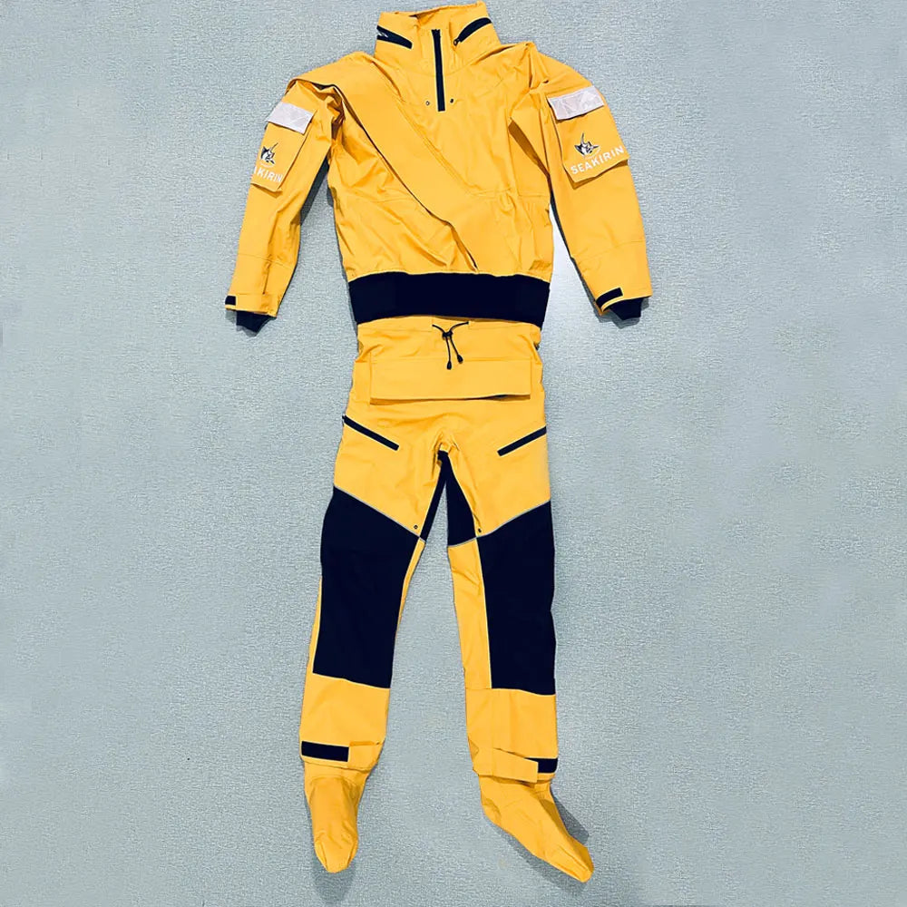 Waterproof Front-Entry Drysuit – Detachable Hood for Watersports