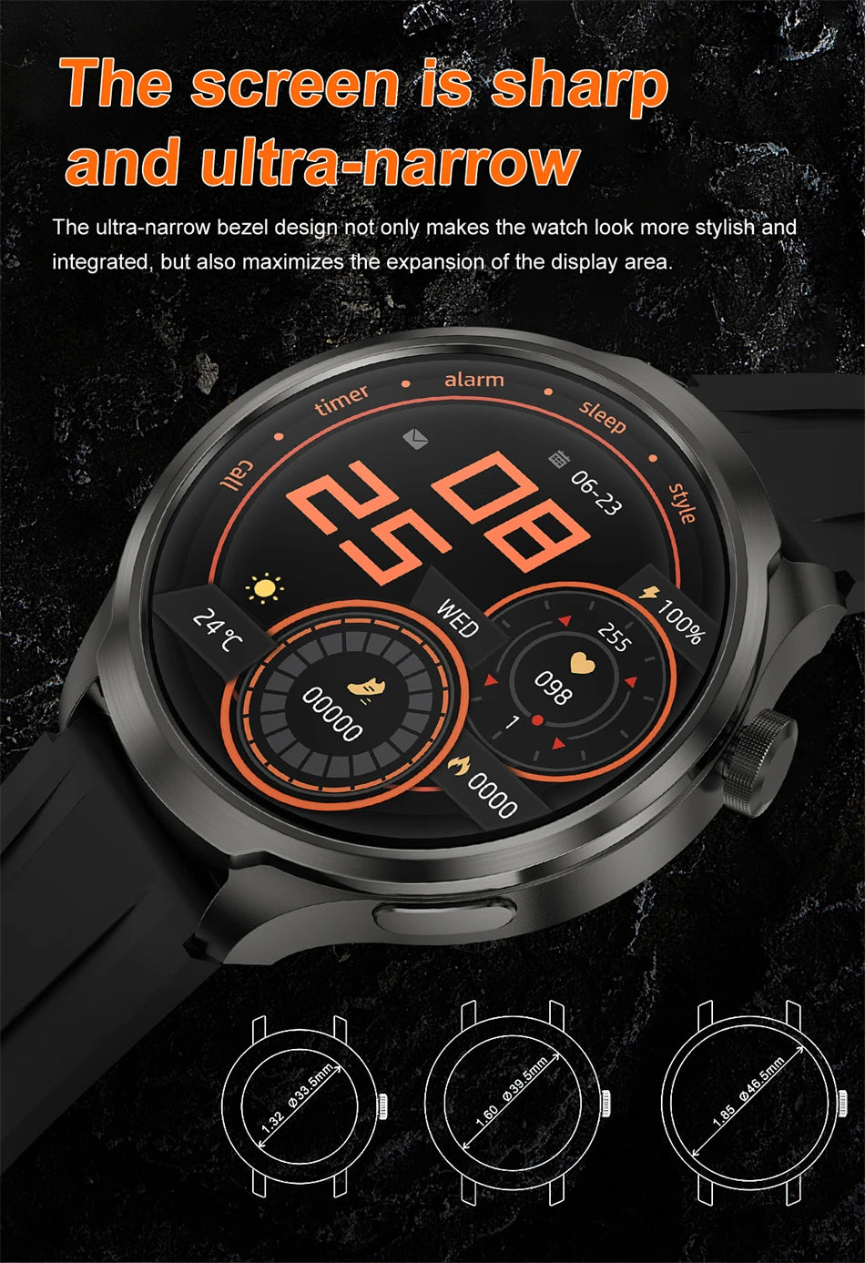 Huawei 1.85" Smartwatch – GPS, NFC & Bluetooth Fitness Tracker for Men