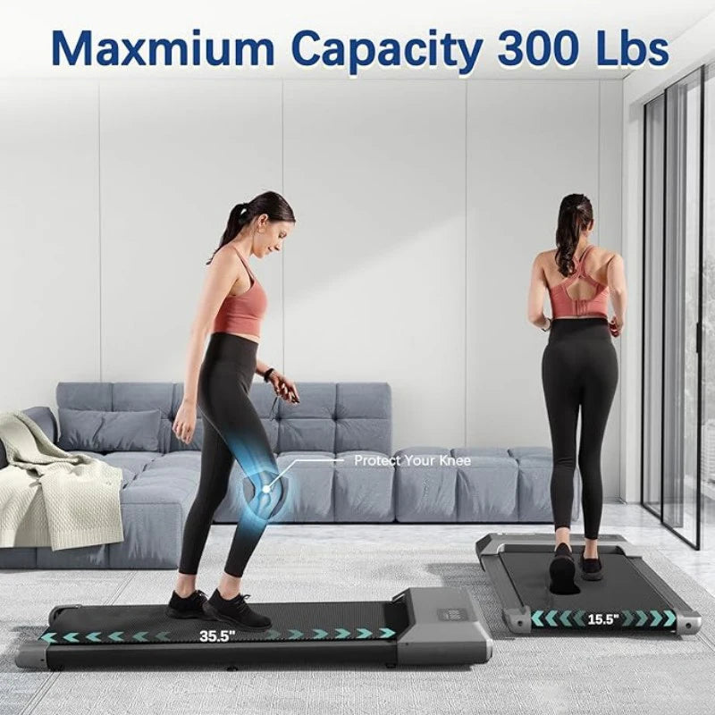 300LB Home Treadmill – 2.5HP 2-in-1 Walking & Running Machinee