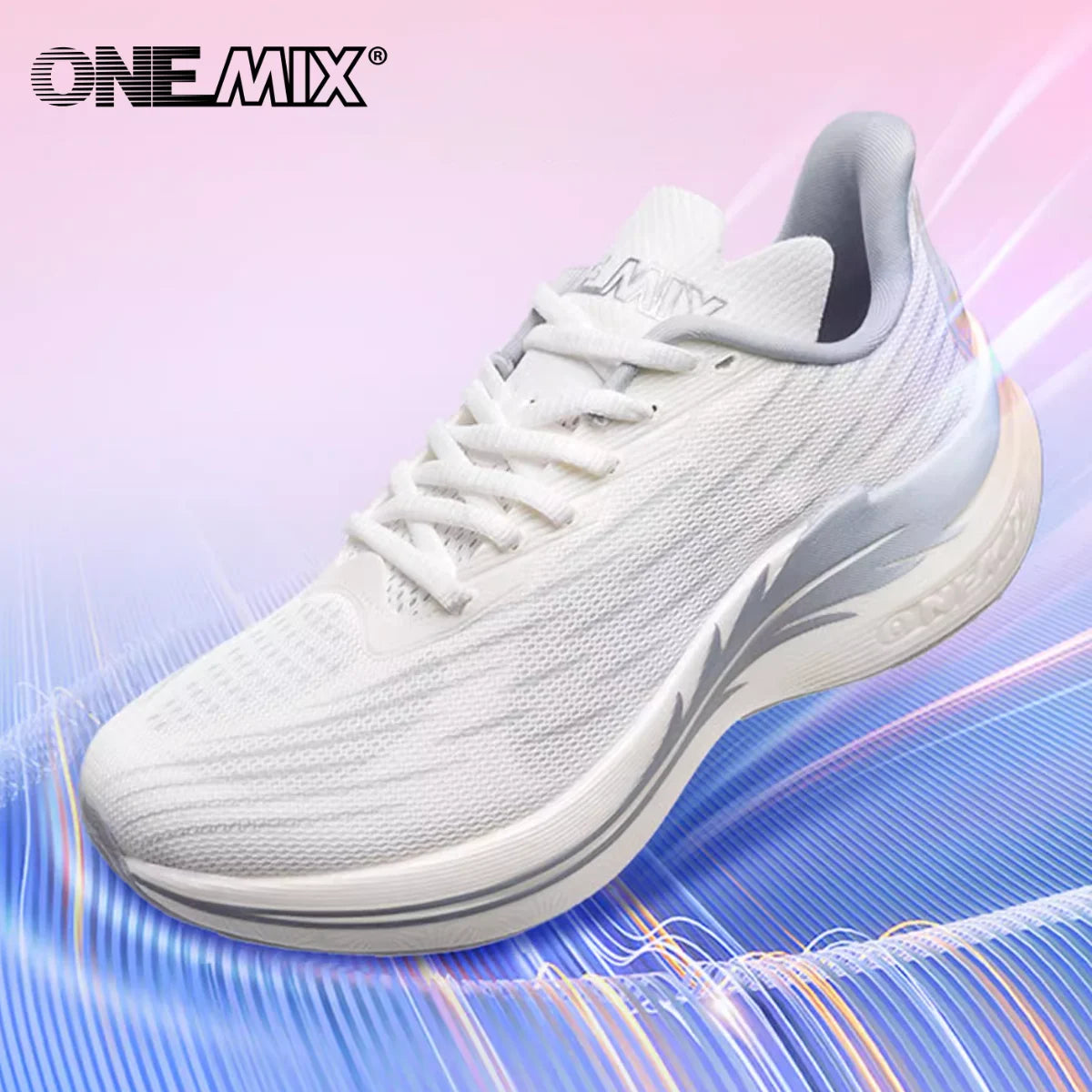 Onemix 2025 Breathable Speed Running Shoes – Marathon Sports Sneakers Shoes Light Men Outdoor Jump Rope Fitness