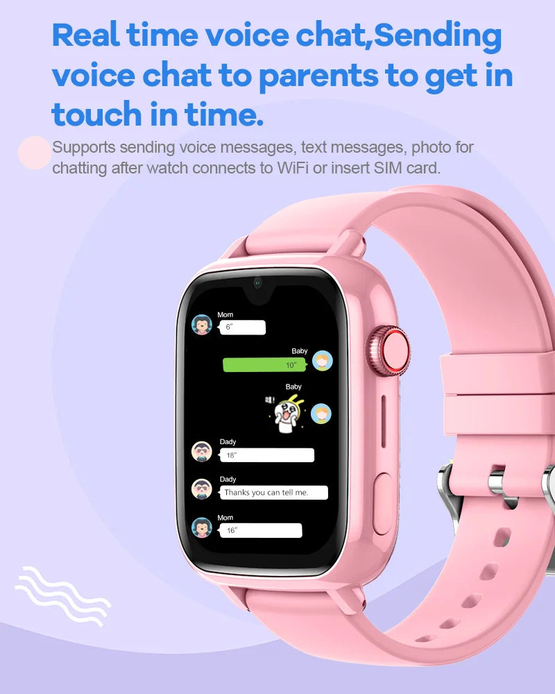 4G Kids Smart Watch – GPS Tracker, Video Call & SOS Safety Smartwatch